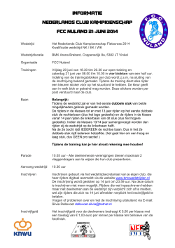 Informatie Nederlands Club Kampioenschap FCC Nuland 21