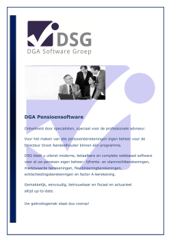 DGA Pensioensoftware