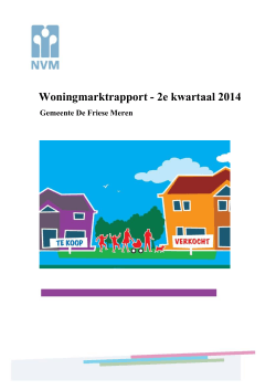 Woningmarktrapport - 2e kwartaal 2014