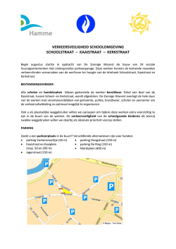 verkeersveiligheid schoolomgeving schoolstraat – kaaistraat