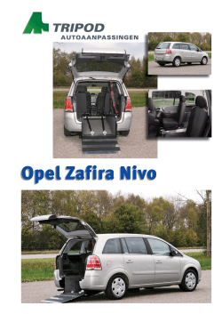 Opel Zafira Nivo - Tripod Mobility