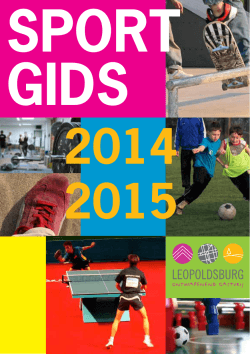 GIDS 2014 2015 - Leopoldsburg