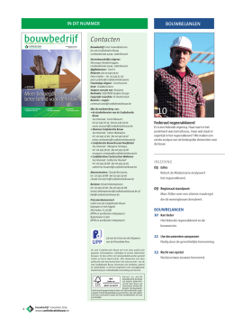 Inhoudstafel - Confederatie Bouw