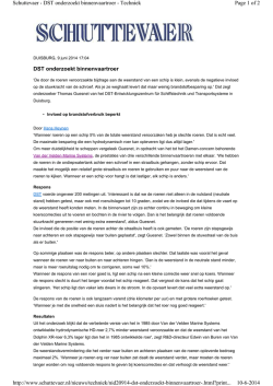 DST onderzoekt binnenvaartroer Page 1 of 2 Schuttevaer