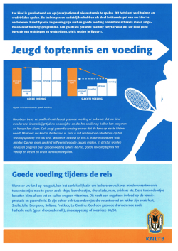 Jeugdtoptennis en voeding