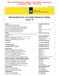2014 week 18 - Rijkswaterstaat