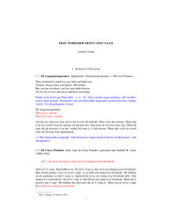 Handout - Universiteit Utrecht