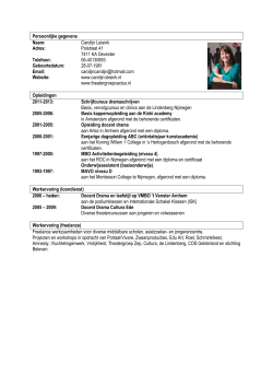 CV Carolijnleisink september 2014