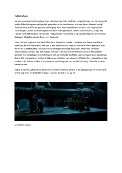Hobbit schaak Na een spannende achtervolging door bloeddorstige