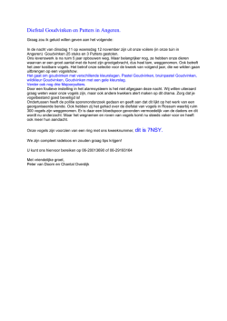 Diefstal Goudvinken en Putters in Angeren.
