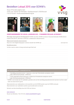groepsabonnement OCMW