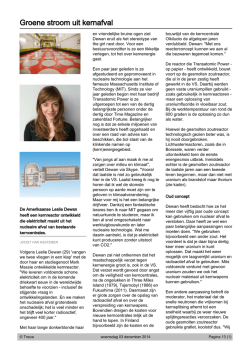Groene stroom uit kernafval - Jan Leen Kloosterman, TU