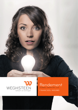 Rendement - Weghsteen