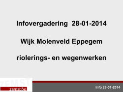 Infovergadering riolering- en wegenwerken Wijk