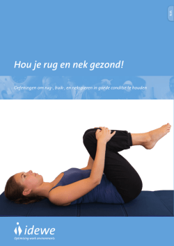 Hou je rug en nek gezond!