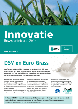 DSV Innovatie Ruwvoer - DSV zaden Nederland