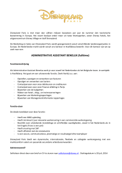ADMINISTRATIVE ASSISTANT BENELUX (fulltime)