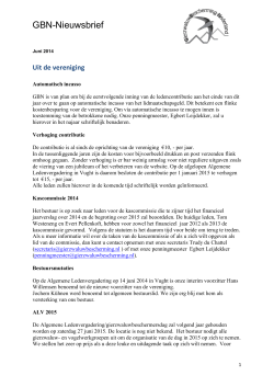 GBN-Nieuwsbrief - Gierzwaluwbescherming Nederland