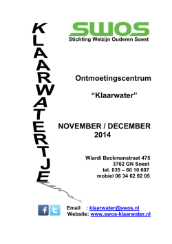 Het Klaarwatertje november december 2014