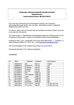 Instructeurscursus 2005-2006