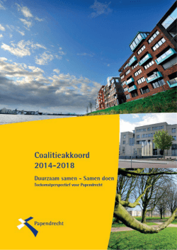 Coalitieakkoord 2014-2018 - Papendrecht