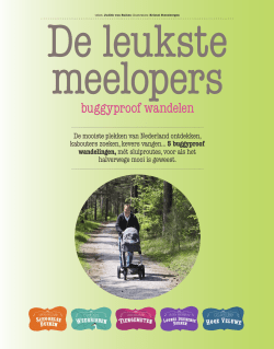 Buggyproof wandelingen