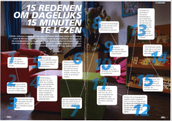 15 redenen om dagelijks 15 minuten voor te lezen