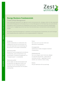 EBF Training &ndash; Module Trade en Risk Management