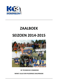 ZAALBOEK SEIZOEN 2014-2015