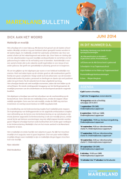 Juni 2014 - Stichting Openbaar Onderwijs Marenland