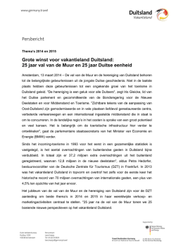 grote winst voor vakantieland Duitsland