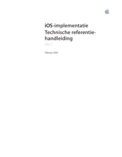 iOS-implementatie Technische referentie- handleiding