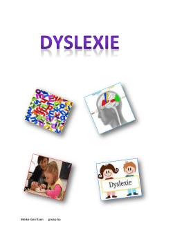 dyslexiewerkstuk Meike