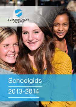 De schoolgids - Schoonhovens College