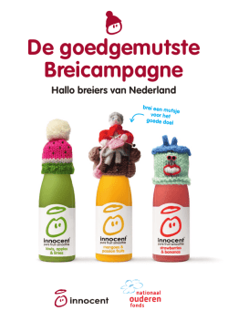 Download hier het breiboekje - De Goedgemutste Breicampagne