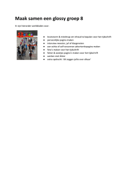 een glossy maken - Schoolbordportaal