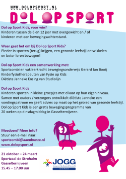 Dol op Sport Kids, voor wie? Kinderen tussen