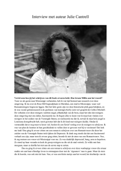Interview met auteur Julie Cantrell