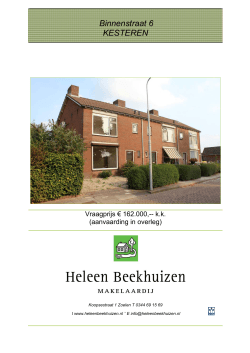 Download brochure(2,06 MB) - Heleen Beekhuizen Makelaardij