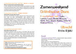 Zomerweekend Oriëntaalse Dans