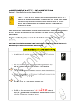 Instellen Huismerk Motor Met Afstandsbediening V2