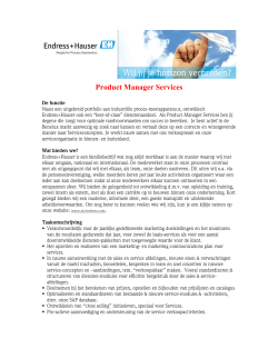 Product Manager Services