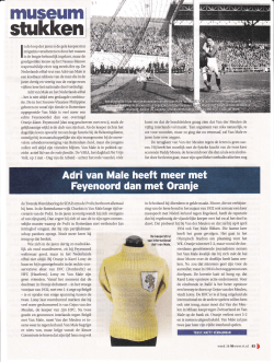 Adri van Male heeft meer met Feyenoord dan
