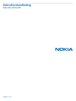 Gebruikershandleiding Nokia Asha 210 Dual SIM