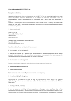 Download de klantinformatie - CEWE
