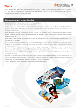 Informatiesheet Flyers