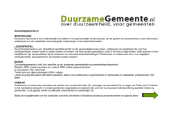DuurzameGemeente voor organisaties en bedrijven