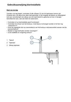Download gebruikershandleiding biertapinstallatie