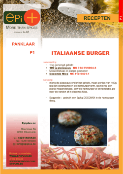 RECEPTEN ITALIAANSE BURGER
