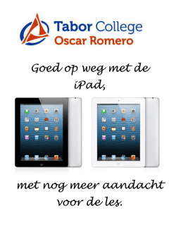 Informatie over het gebruik van de iPad